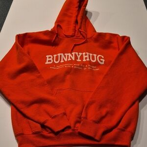 BUNNYHUG SZ M Gildan Orange Hoodie